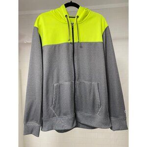 AMERICAN EAGLE SWEATSHIRT MENS XL FULL ZIP HOODIE FRONT POCKETS GRAY HIGHLIGHT